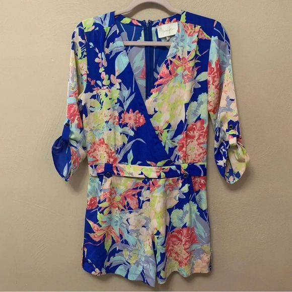 Yumi Kim Tropical Fiesta Floral Romper Size Small - Picture 3 of 13